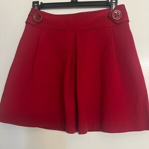 Express Design Studios Vibrant Red Mini Skirt Size 0